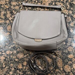 Kate spade Gray Leather hand/crossbody Bag